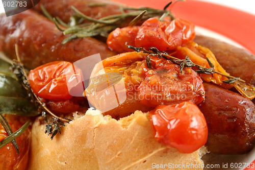 Image of Baked Tomatoes And Sausages