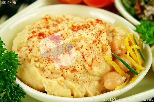 Image of Paprika Hummus And Chickpeas