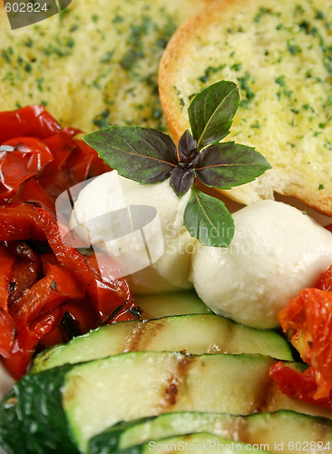 Image of Chargrilled Vegetables With Herb Bread
