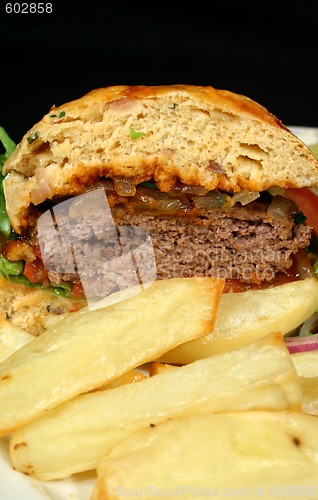 Image of Burger And Chips