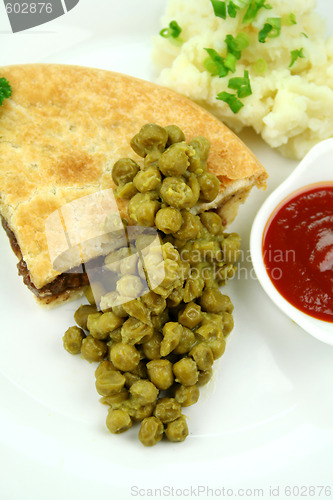 Image of Pie With Mushy Peas