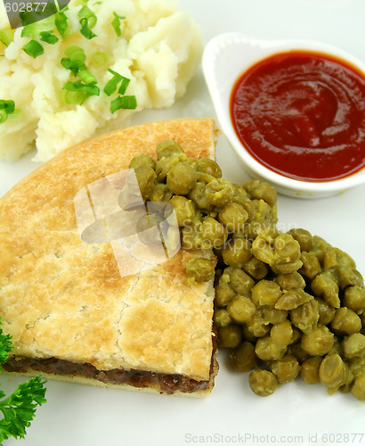 Image of Meat Pie With Mushy Peas