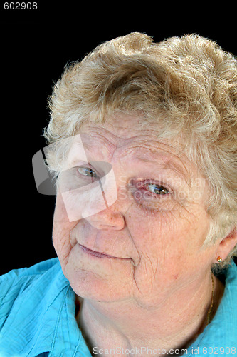 Image of Pensive Senior Lady
