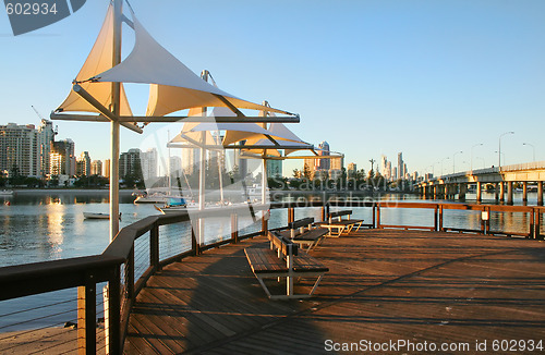 Image of Shade Sails At Dawn