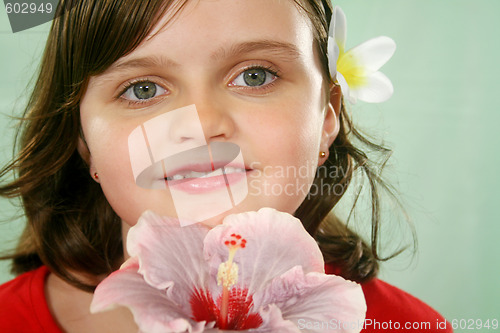 Image of Child With Flower 1