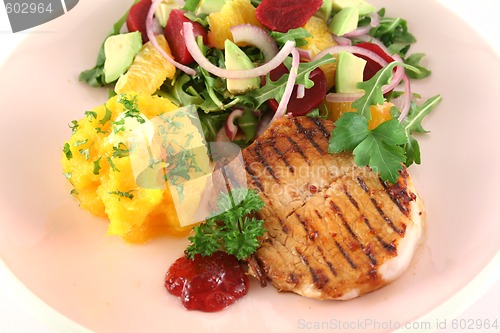 Image of Butterfly Pork And Salad