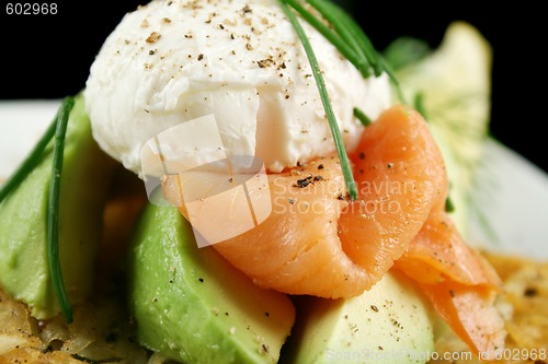 Image of Egg And Salmon Stack