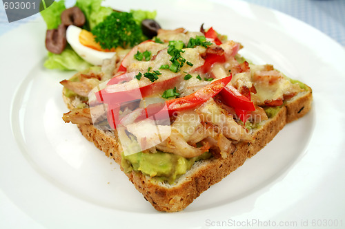 Image of Grilled Open Chicken Sandwich