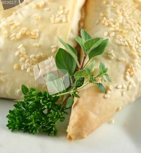 Image of Herbs And Pastry Background