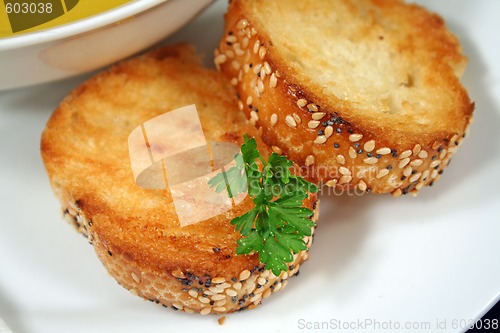 Image of Garlic Infused Crusty Bread