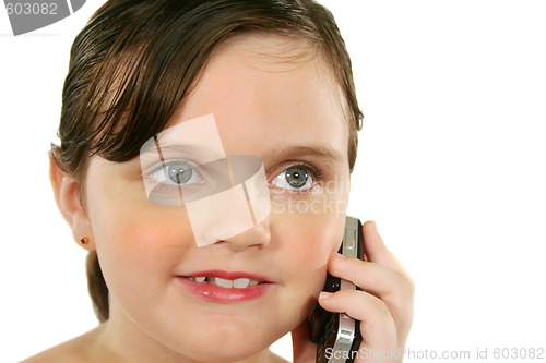 Image of Child With Cell Phone