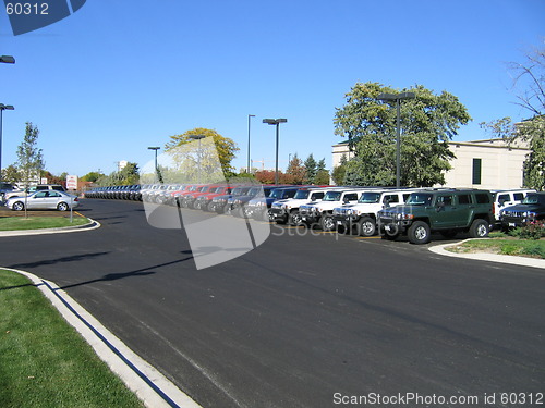 Image of Cars lined up