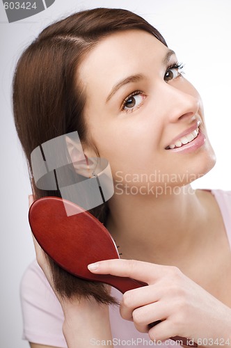 Image of Brushing hair