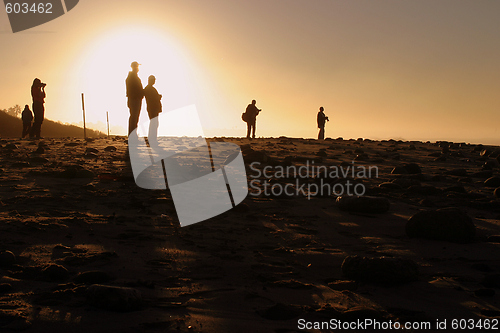 Image of Photographers At Sunset