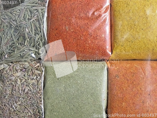 Image of spices background