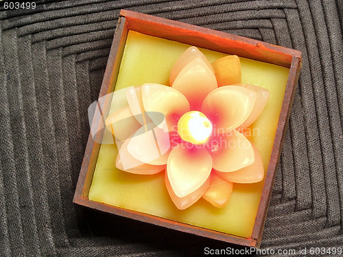 Image of flower candle