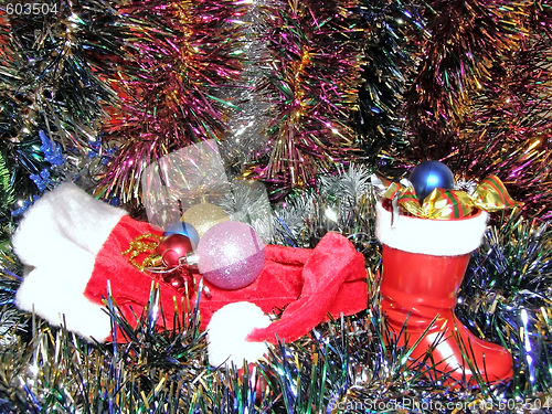 Image of Christmas decoration and cup