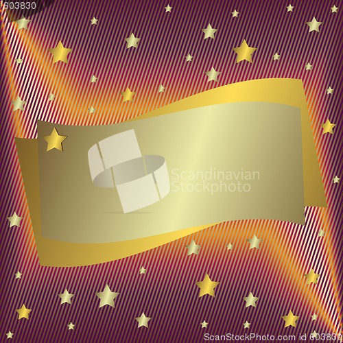 Image of Silvery  frame with stars