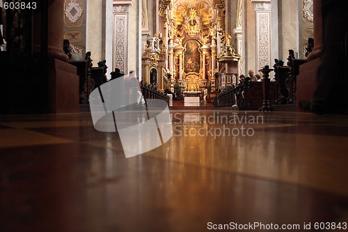 Image of interior of church in Wienna