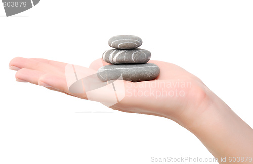 Image of stones on a hand