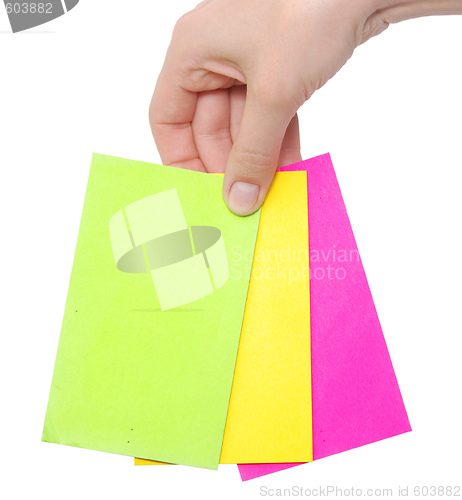 Image of cards in a hand