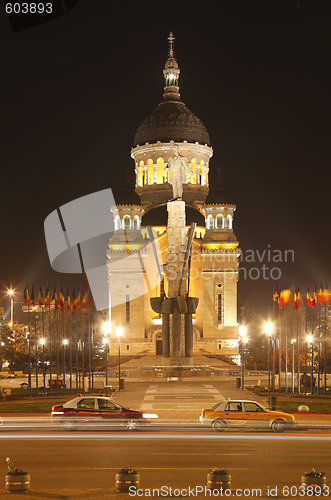 Image of Avram Iancu square in Cluj Napoca,Romania