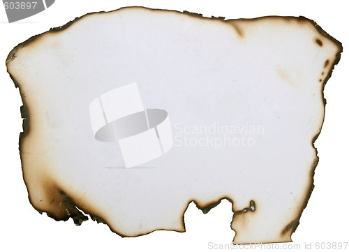 Image of burnt paper