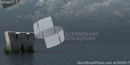 Image of letter w