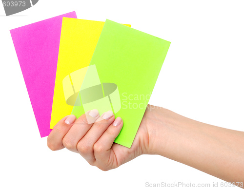 Image of cards in a hand