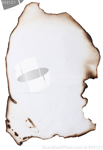 Image of old burnt paper