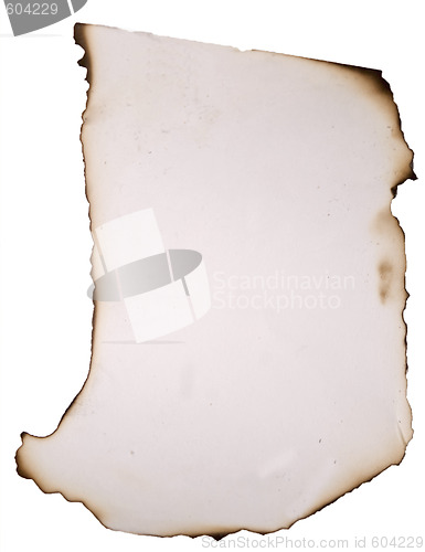 Image of old burnt paper