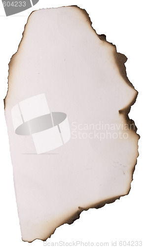 Image of old burnt paper