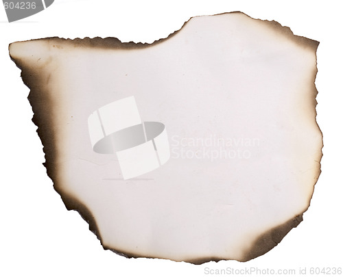 Image of old burnt paper