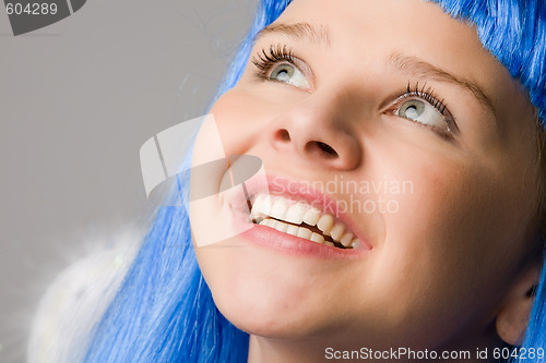 Image of Beautiful girl close-up portrait