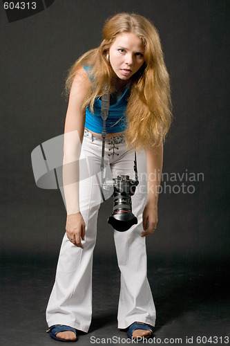 Image of tired photographer