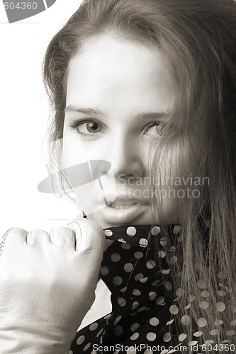 Image of woman in white gloves