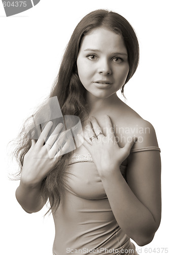 Image of young woman portrait