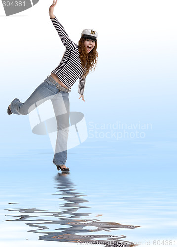 Image of playful woman