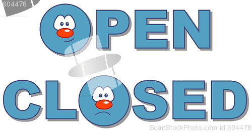 Image of open - closed