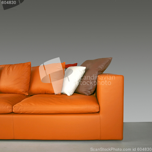 Image of Orange sofa