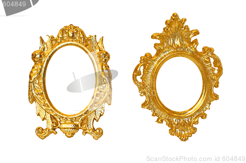 Image of Golden oval frames