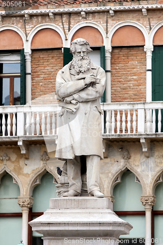 Image of Statue of Nicolo Tommaseo in Venice, Italy