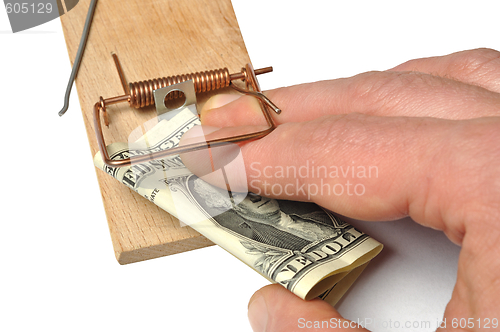 Image of Hand and Mousetrap