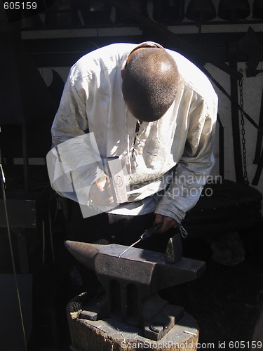 Image of Blacksmith working