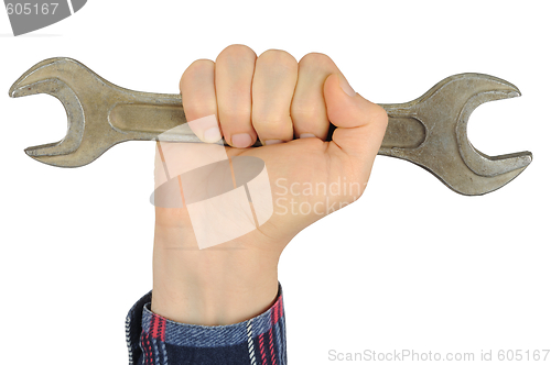 Image of Hand with Spanner
