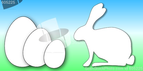 Image of easter background white bunny.ai