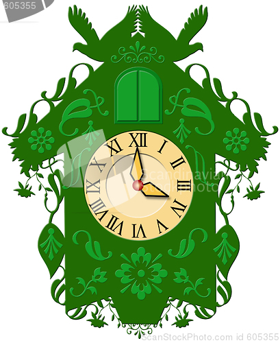 Image of green cuckoo clock