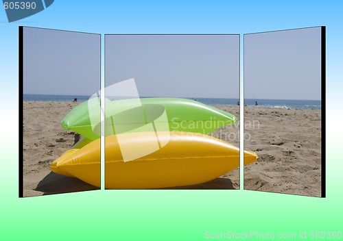 Image of billboard with airbeds