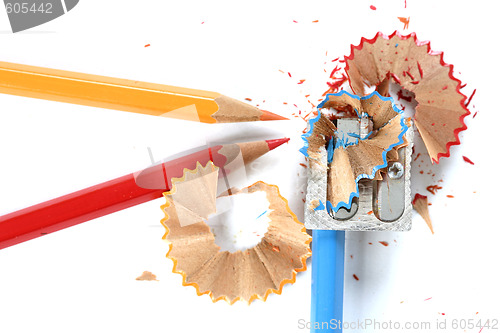 Image of Pencils and sharpener