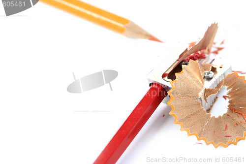 Image of Pencils and sharpener